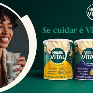 Nutrição agora, vitalidade sempre. Se cuidar é Vital.