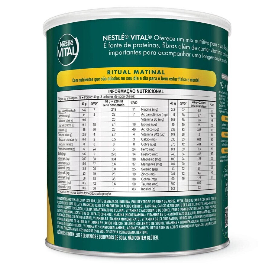 Vital Ritual Matinal sabor sem sabor lata de 720g