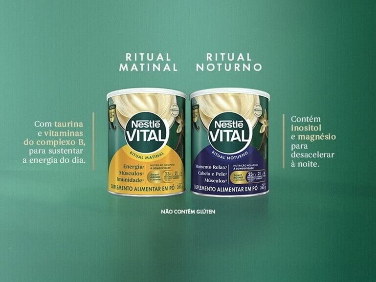 Nutrição agora, vitalidade sempre. Se cuidar é Vital.